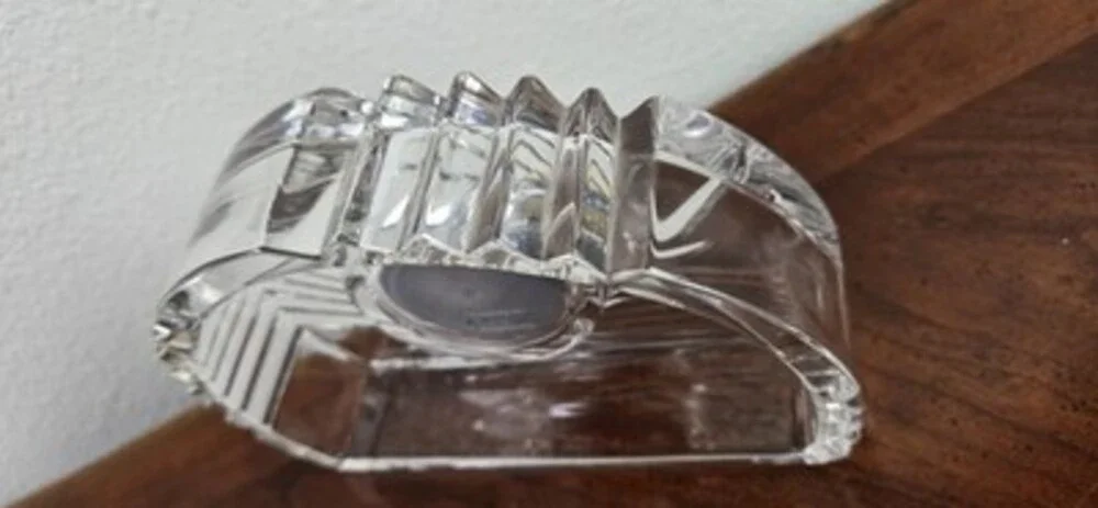 Mikasa Crystal Quartz Desk Clock Germany